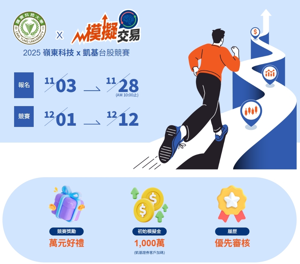 2025嶺東科大 x 凱基證券 校園線上投資金融交易模擬競賽圖片